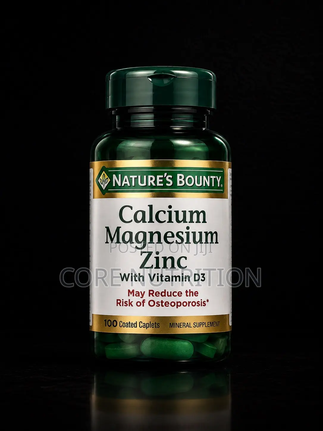 Calcium Magnesium Zinc With D3 , 100 Coated Caplets