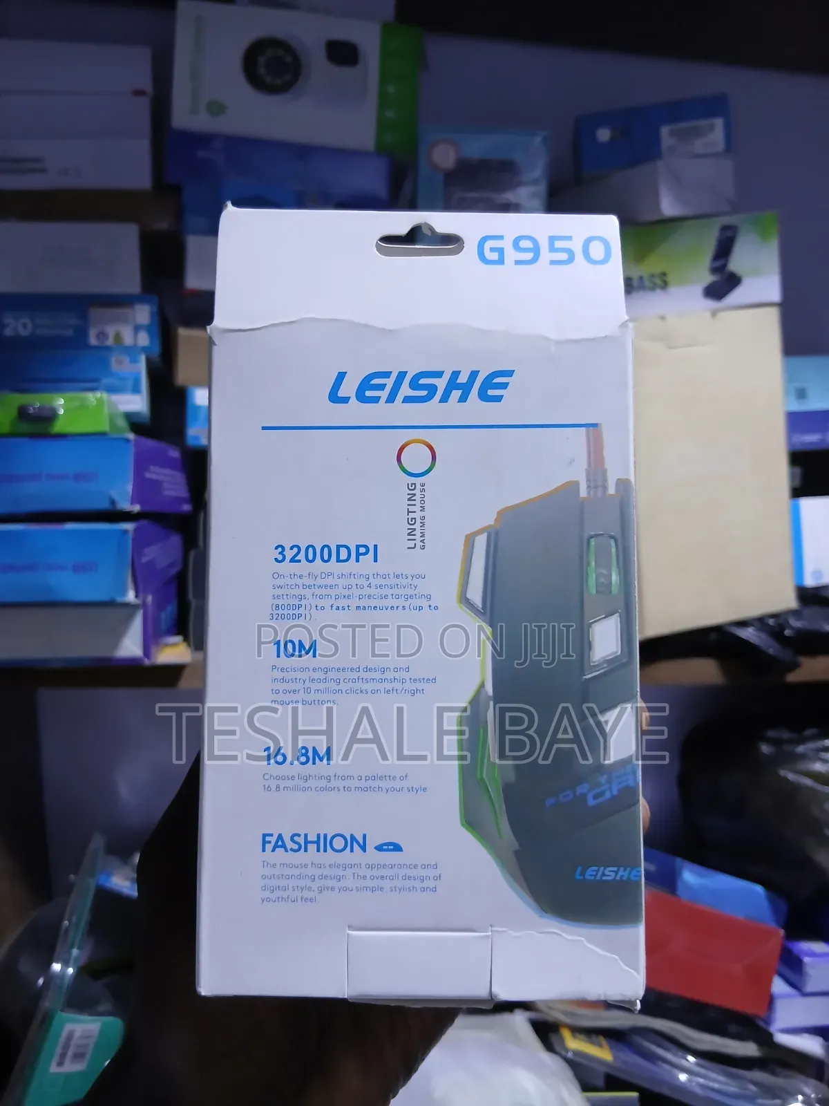 Leishe G950 3200DPI Gaming Mouse (አዲስ ጌሚንግ ማውስ