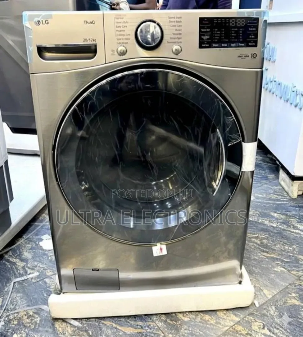 LG ThinQ 20/12kg Front Load Washer-Dryer Inverter Direct Drive Motor