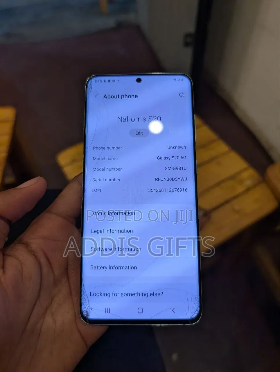 Samsung Galaxy S20 128 GB Blue