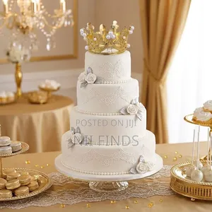 Gold Crown Cake Topper