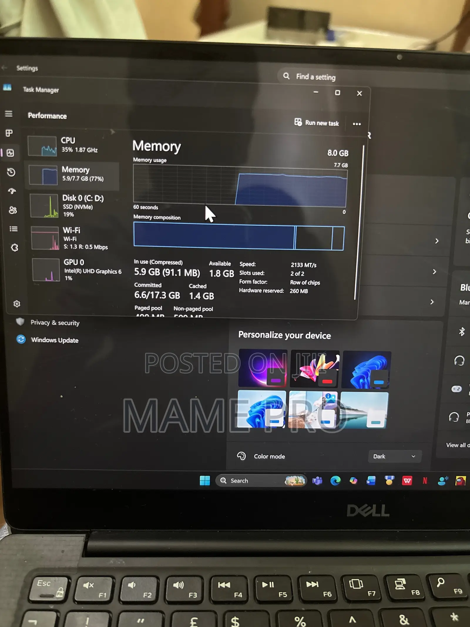 Laptop Dell XPS 13 8GB Intel Core i7 SSD 512GB