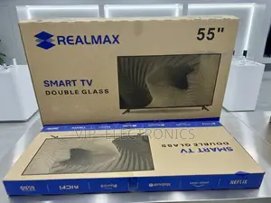 REALMAX 55 Inch TV Smart TV – Double Glass Edition Netflix, YouTube TV