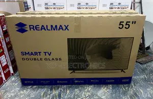 REALMAX 55 Inch TV Smart TV – Double Glass Edition. Featuring