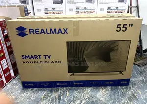 REALMAX 55 Inch TV Smart TV – Double Glass Edition. Featuring