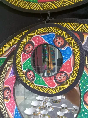 Ethiopian Traditional Angel Mirror Set