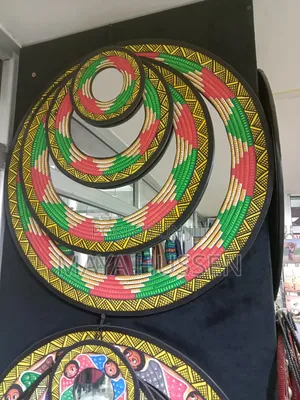 Ethiopian Traditional Pattern Mirror Set