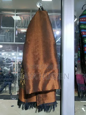 Elegant Bronze Brown Habesha Scarf