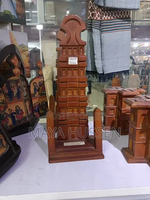 Handmade Wooden Axum Obelisk Miniature