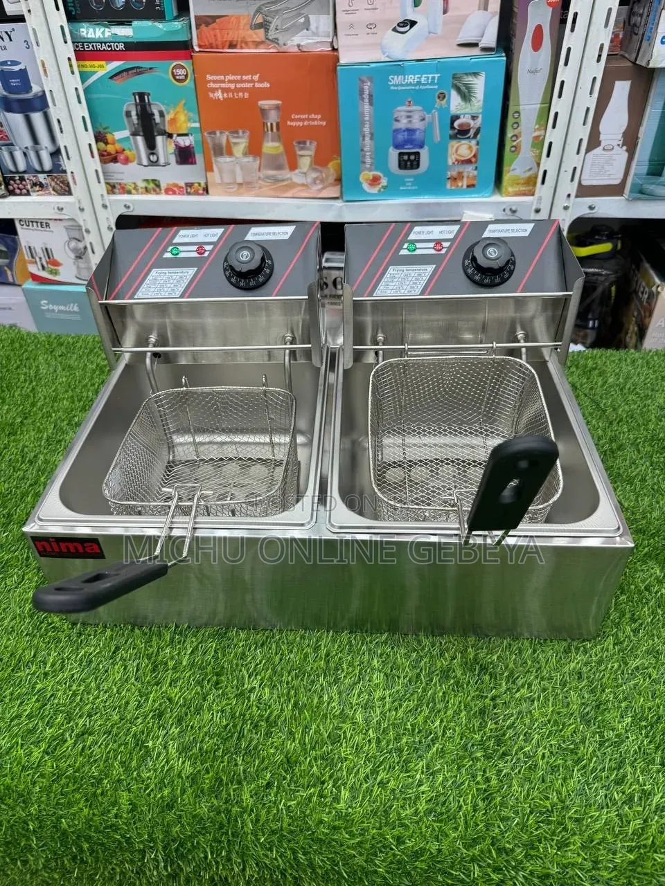 Nima Double Deep Fryer Electric 12 Liters/ Free Delivery