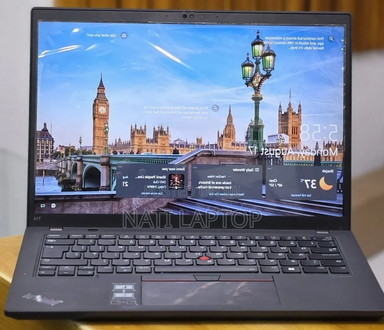 New Laptop Lenovo ThinkPad T14 G3 16GB Intel Core i7 SSD 512GB