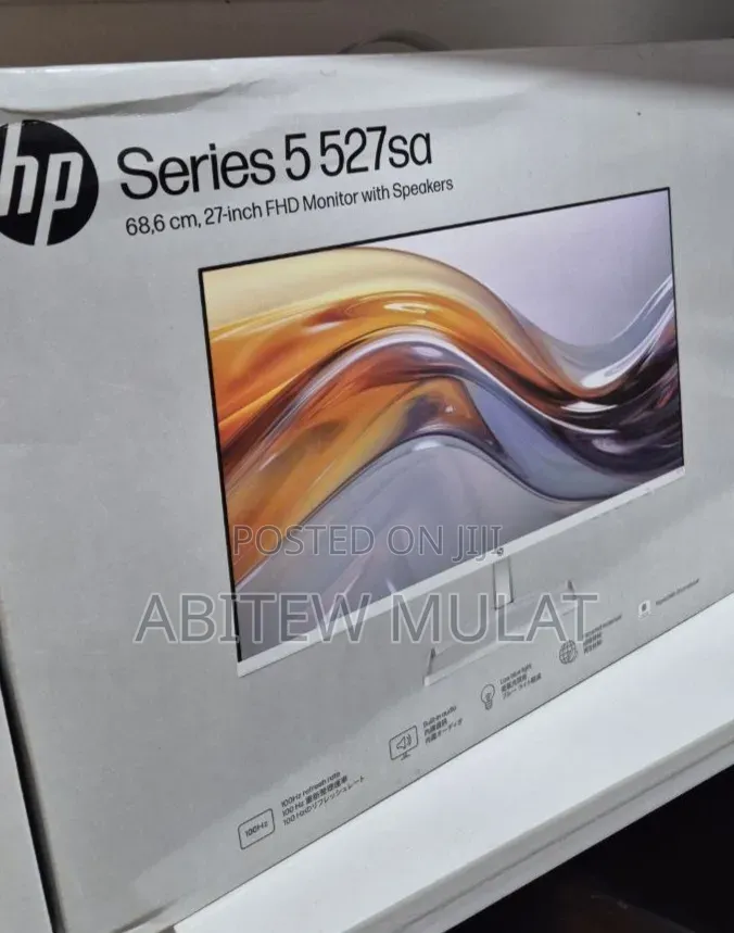Brand New White Monitor 
 27 Inch Moniter