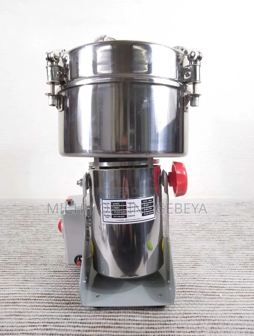 Ririhong Heavy Duty Commercial Grinder 2500g (2.5kg)/ Free Delivery