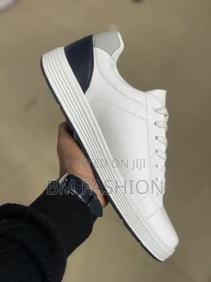 All White Hugo Boss Flats