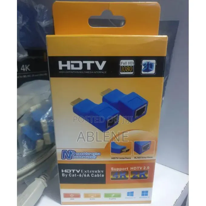 HDMI Extender Over Cat-5e/6/6e Ethernet Cable Extender