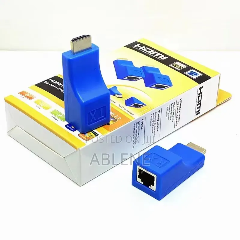 HDMI Extender Over Cat-5e/6/6e Ethernet Cable Extender