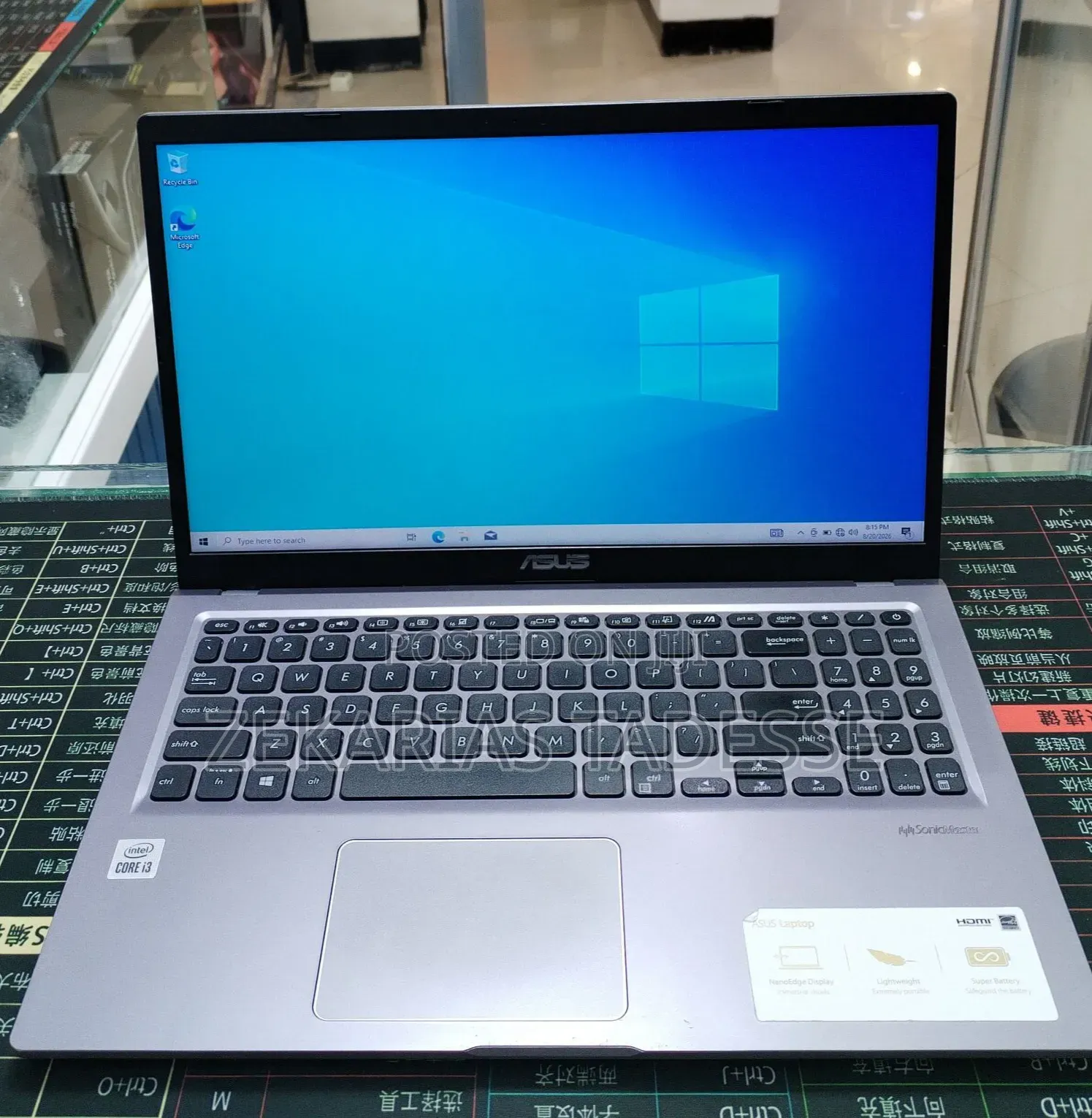 New Laptop Asus VivoBook 15 X505BA 8GB Intel Core i3 SSD 1T