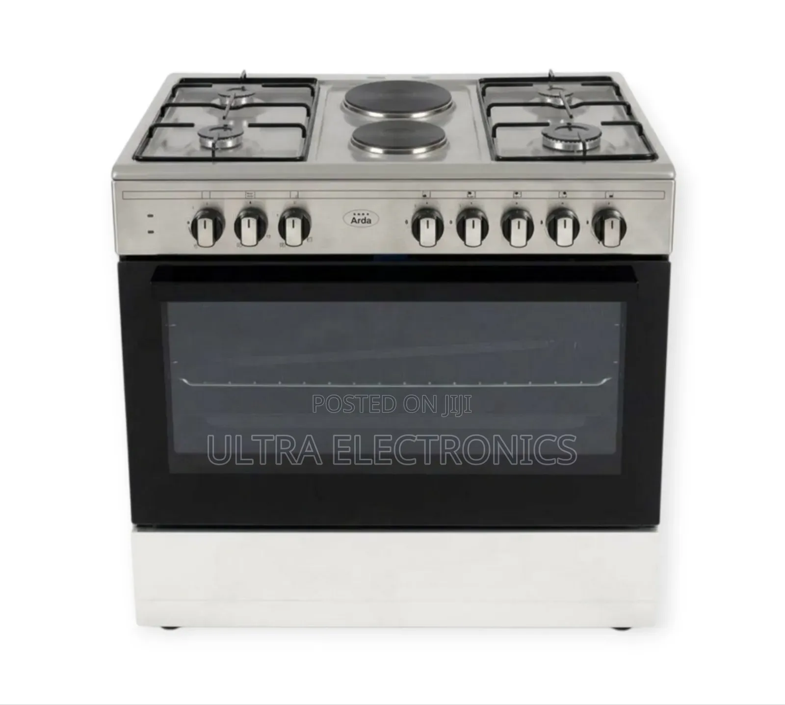 Ardo 90×60cm Hybrid Cooker 4 Gas Burners 2 Electric Hotplates