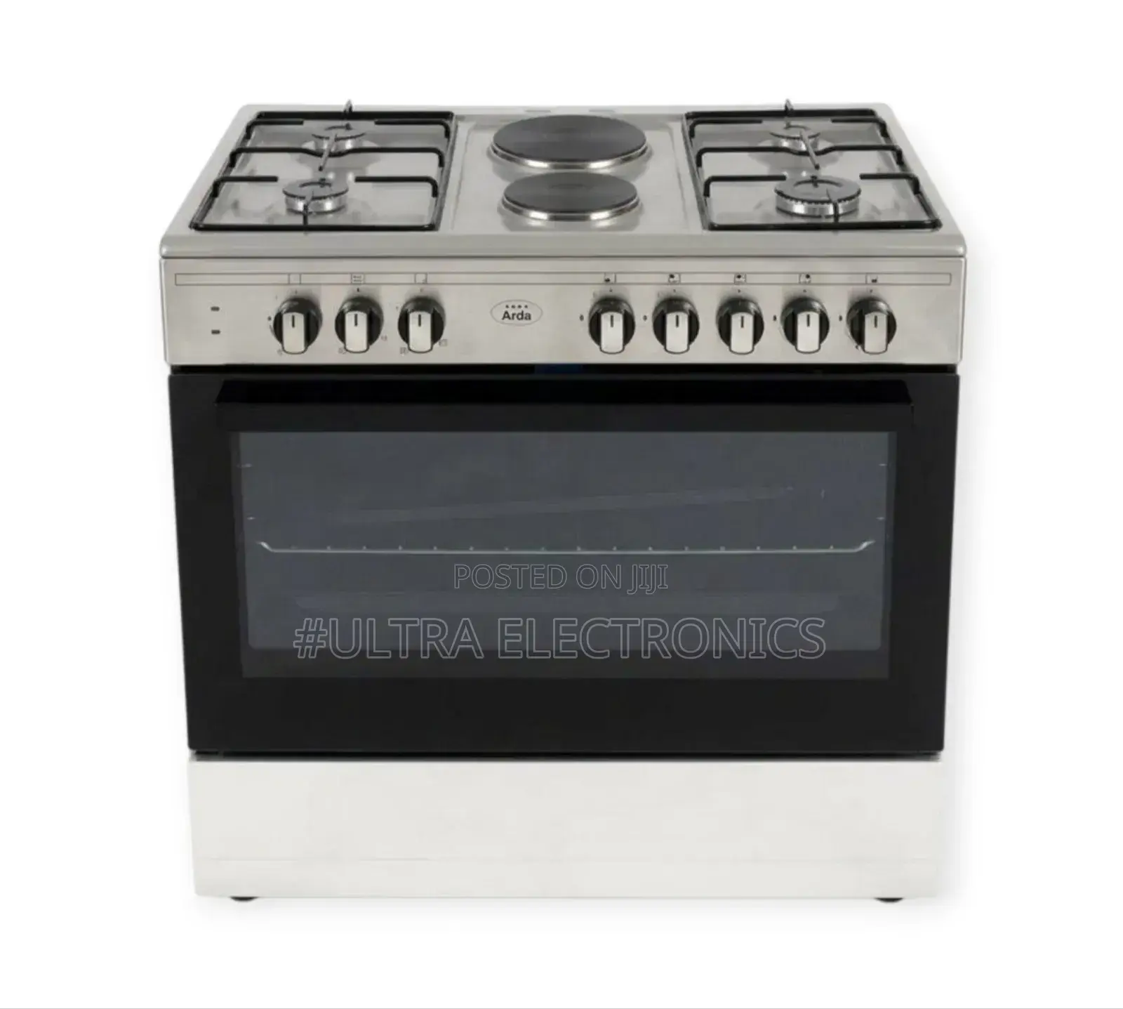 Ardo 90×60cm Hybrid Cooker 4 Gas Burners 2 Electric Hotplates