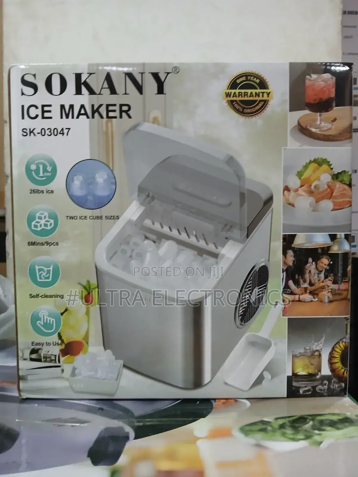 Ice Maker Sokany Sk-03047 Portable Ice Maker
