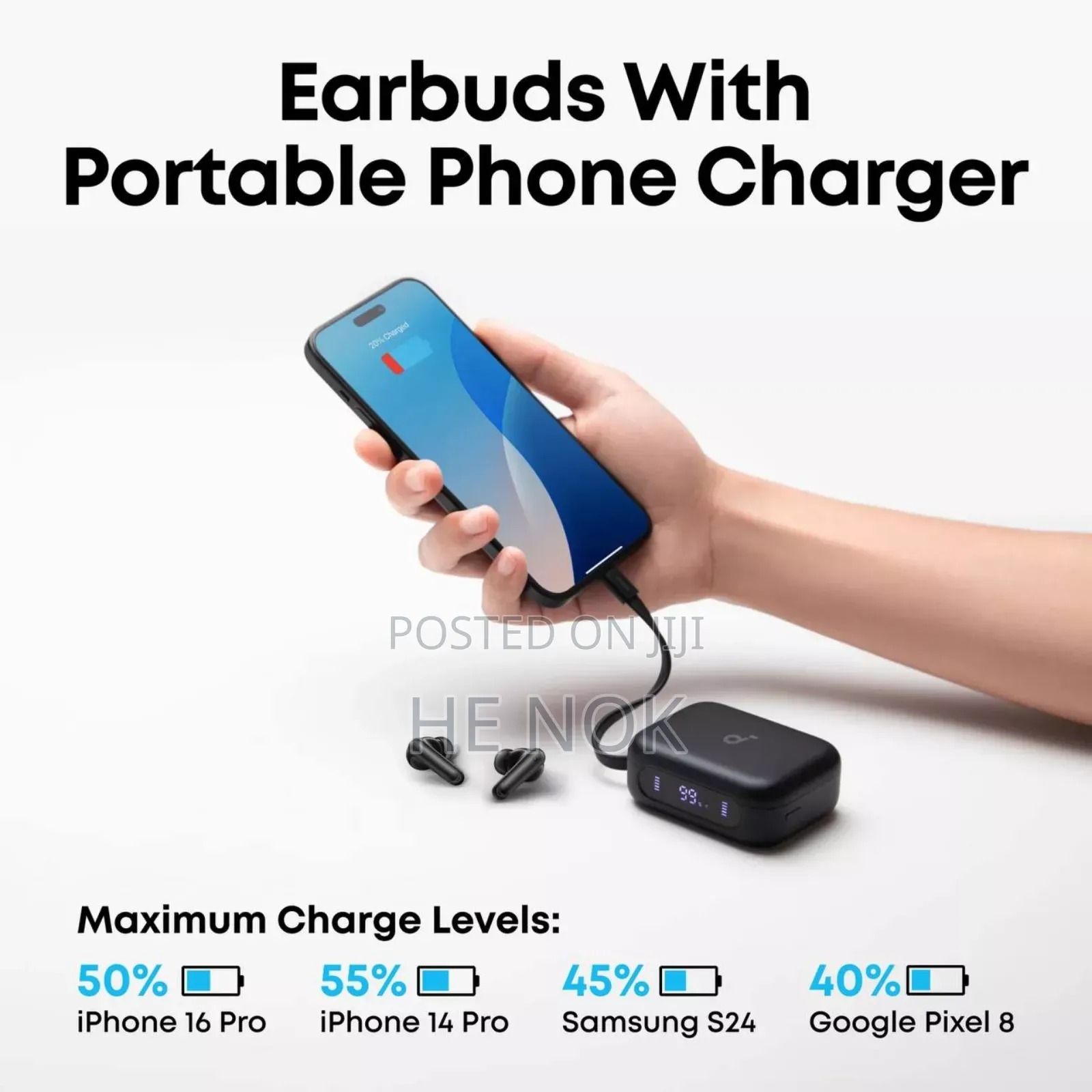 Anker Soundcore P41i Wireless Earbuds With Portable Phone Charger
