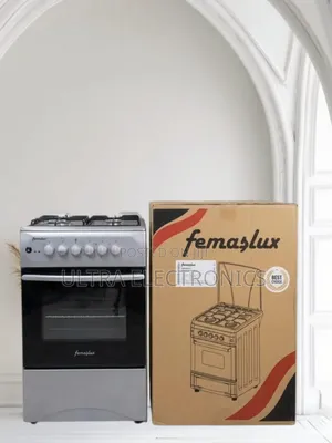 Femaslux 50/50 Freestanding Kitchen Cooker Premium Silver