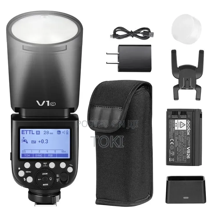 Godox V1C Round Head Camera Flash Light for Canon