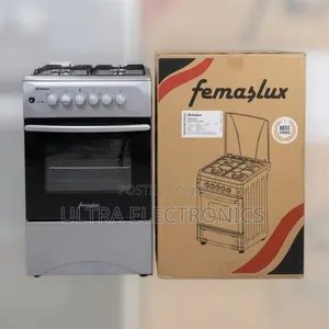Femaslux 50×50 Freestanding Cooker 2/2-Burner Cooking Stainless Steel