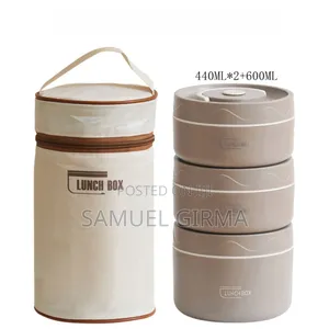 Mk- 0678 4 in 1 Insulated Thermal Lunchbox With Bag