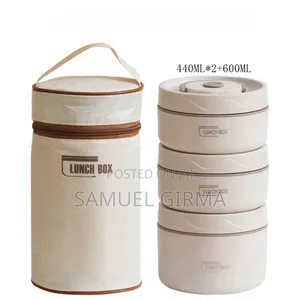Mk- 0678 4 in 1 Insulated Thermal Lunchbox With Bag