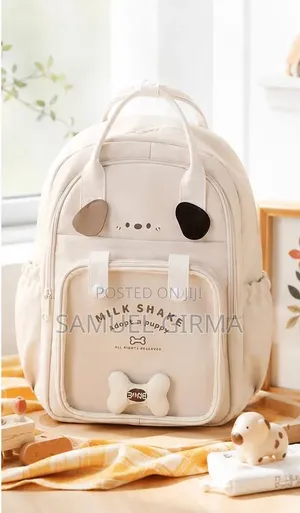 Mk- 0896 Cute Puppy Ear Bone Strapped School Backpack
