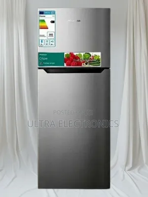 Hisense Double-Door Silver Refrigerator