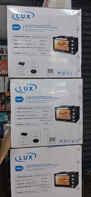 LUX 60L Household Electric Oven With Dual Hot Plates