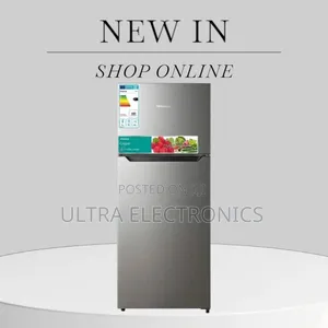 Hisense Double-Door Refrigerator Premium Silver Finish Convenient