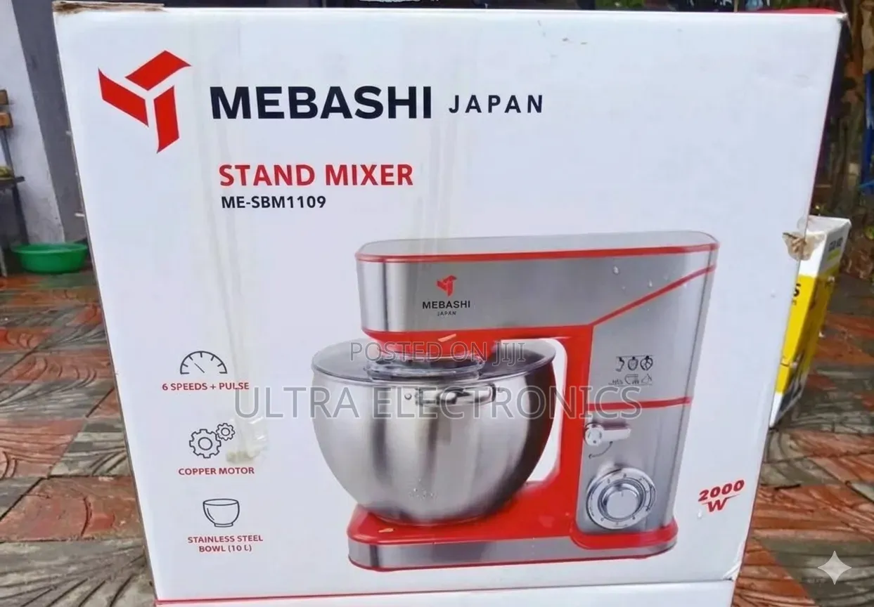Mebashi 10l Stand Mixer – 2000w Heavy-Duty Professional Mixer
