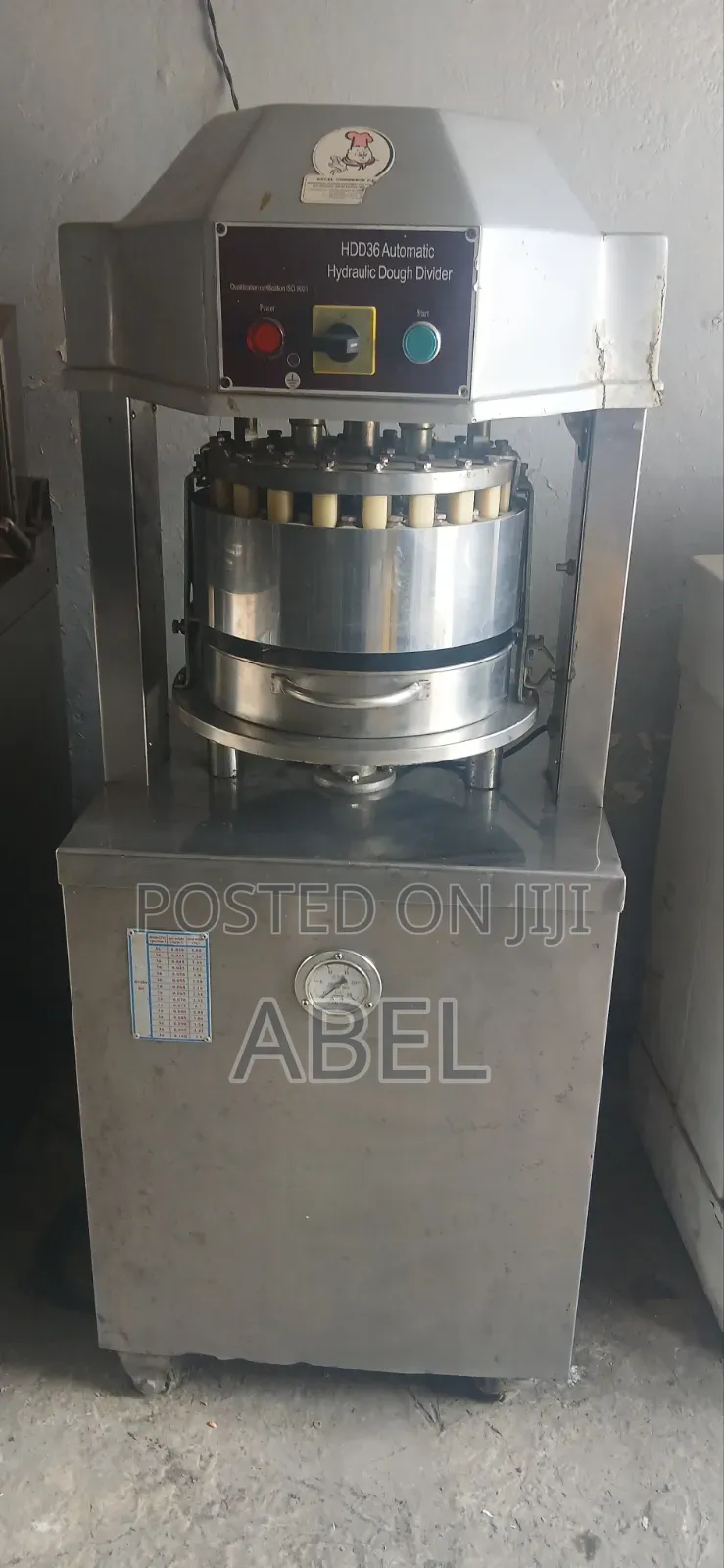 Automatic Hydraulic Dough Divider (HDD36) - 36 Pieces Bun Divider