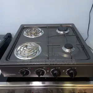 KUMTEL -Burner 2 Gas Cooker 2 Electrical