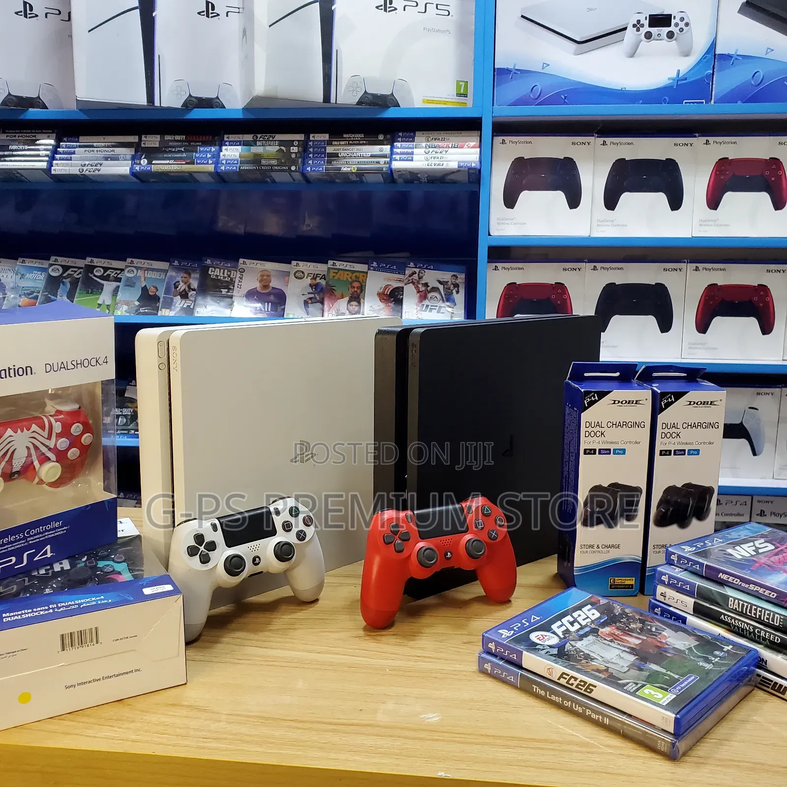 PlayStation 4 Slim | ጥራት ያለው | 1 Original Joystick | የተፈተነ