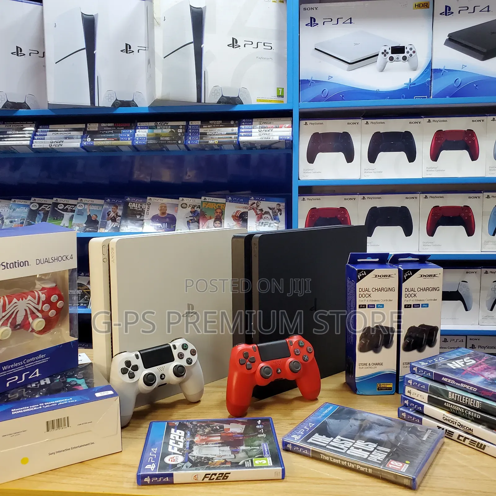 PlayStation 4 Slim | ጥራት ያለው | 1 Original Joystick | የተፈተነ