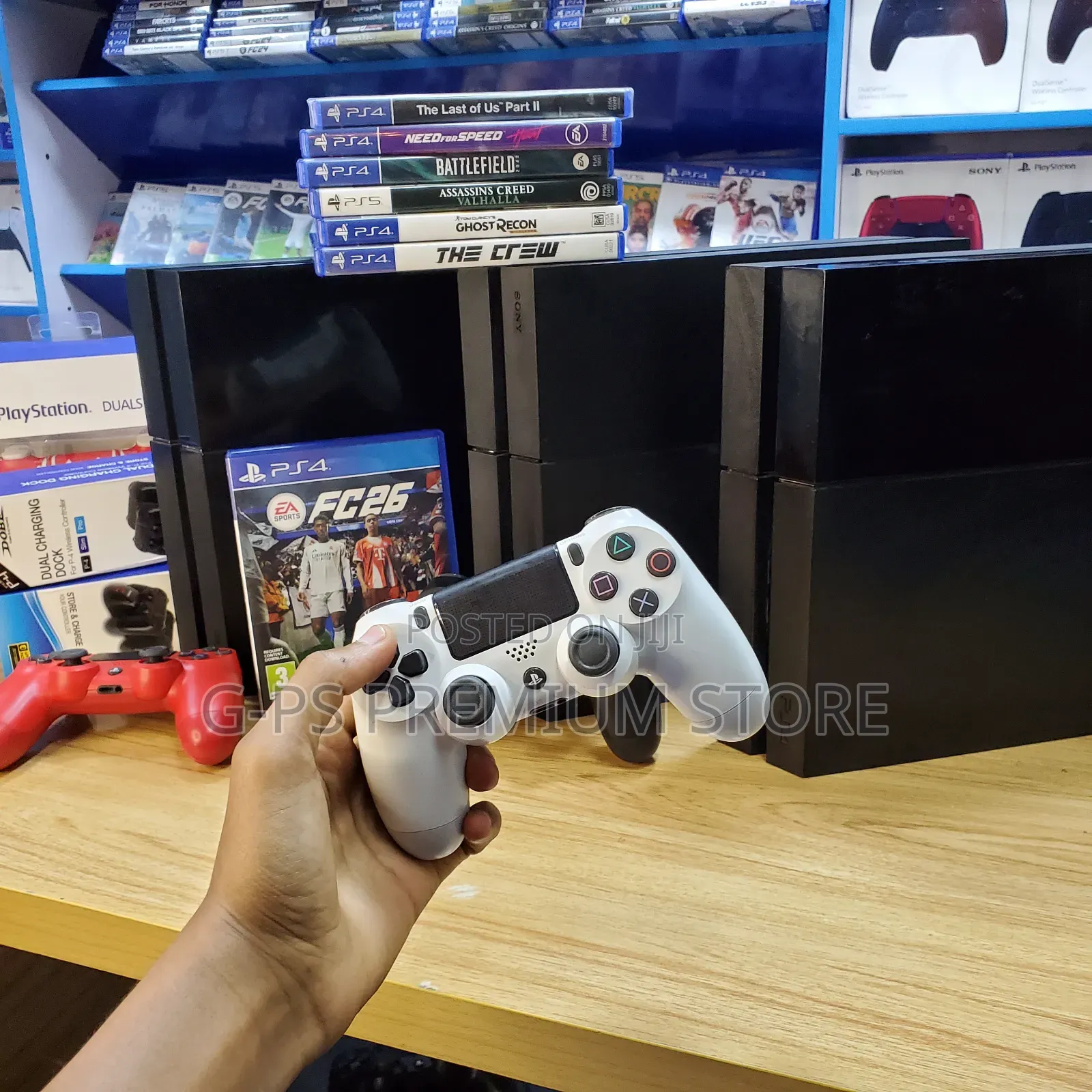 PlayStation 4 Fat | ጥራት ያለው | 1 Original Joystick | የተፈተነ