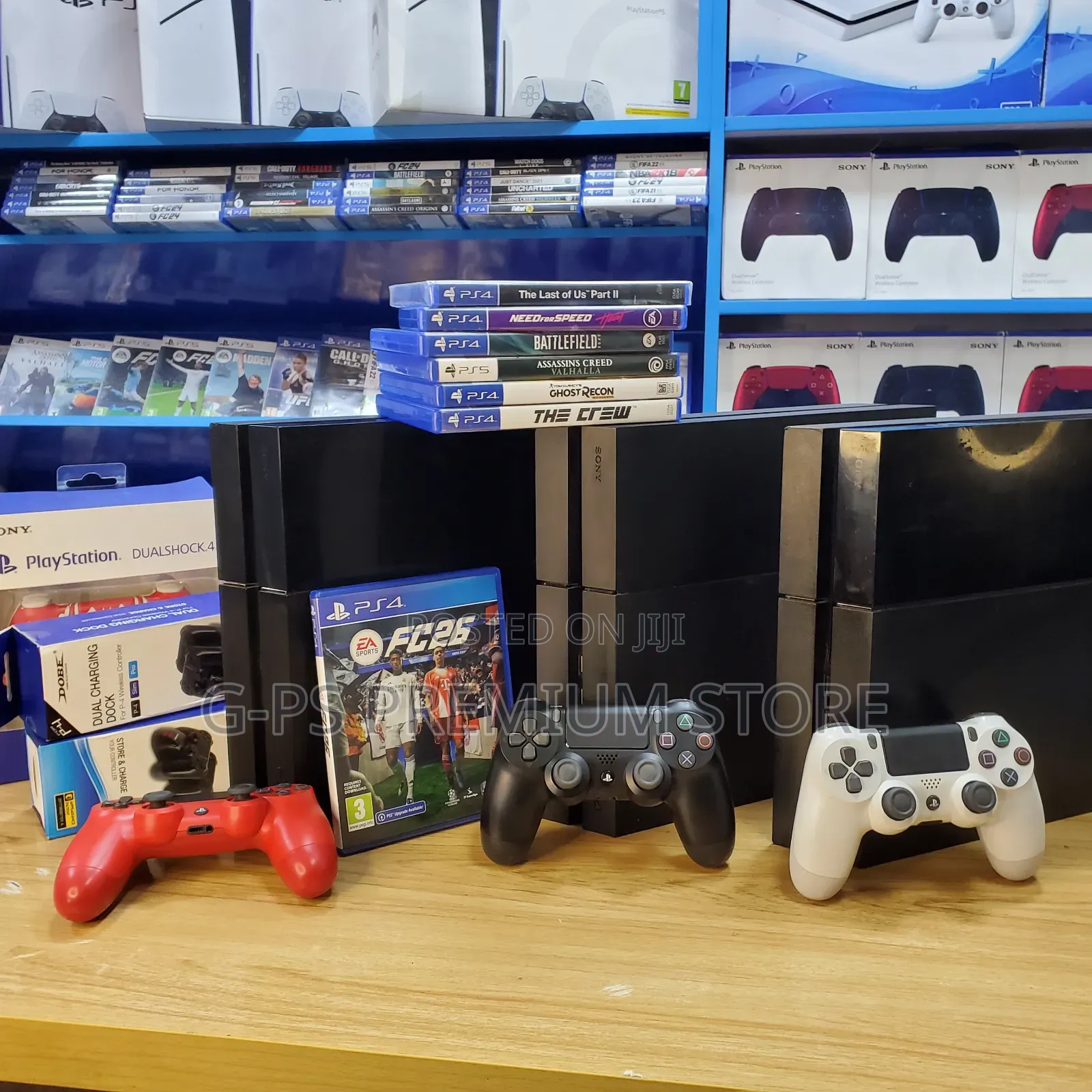 PlayStation 4 Fat | ጥራት ያለው | 1 Original Joystick | የተፈተነ