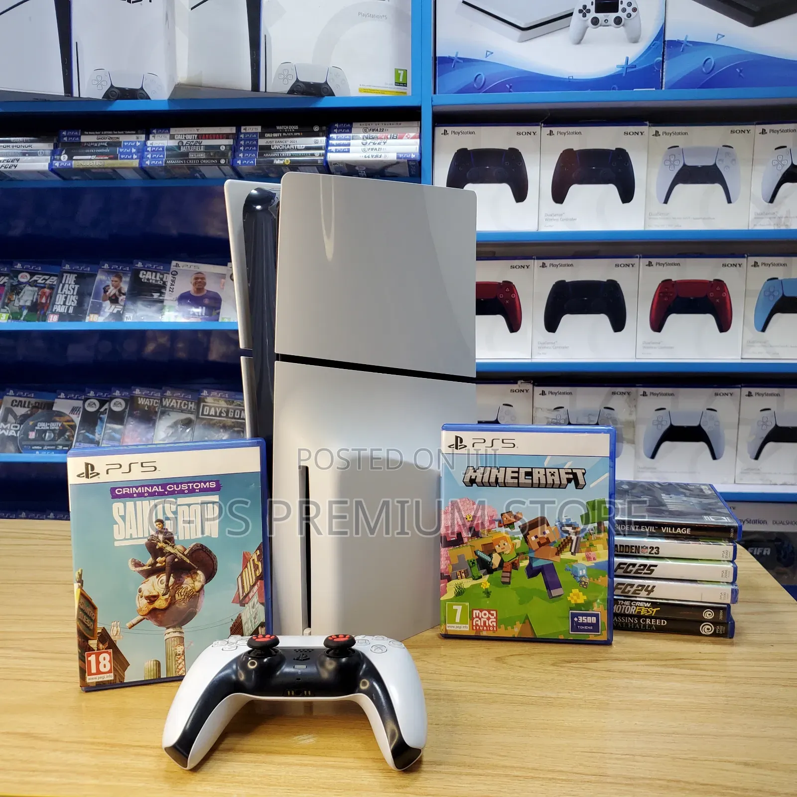 PS5 Slim | 6 ጌሞች የተጫኑበት | ኦሪጅናል Joystick | ዋስትና