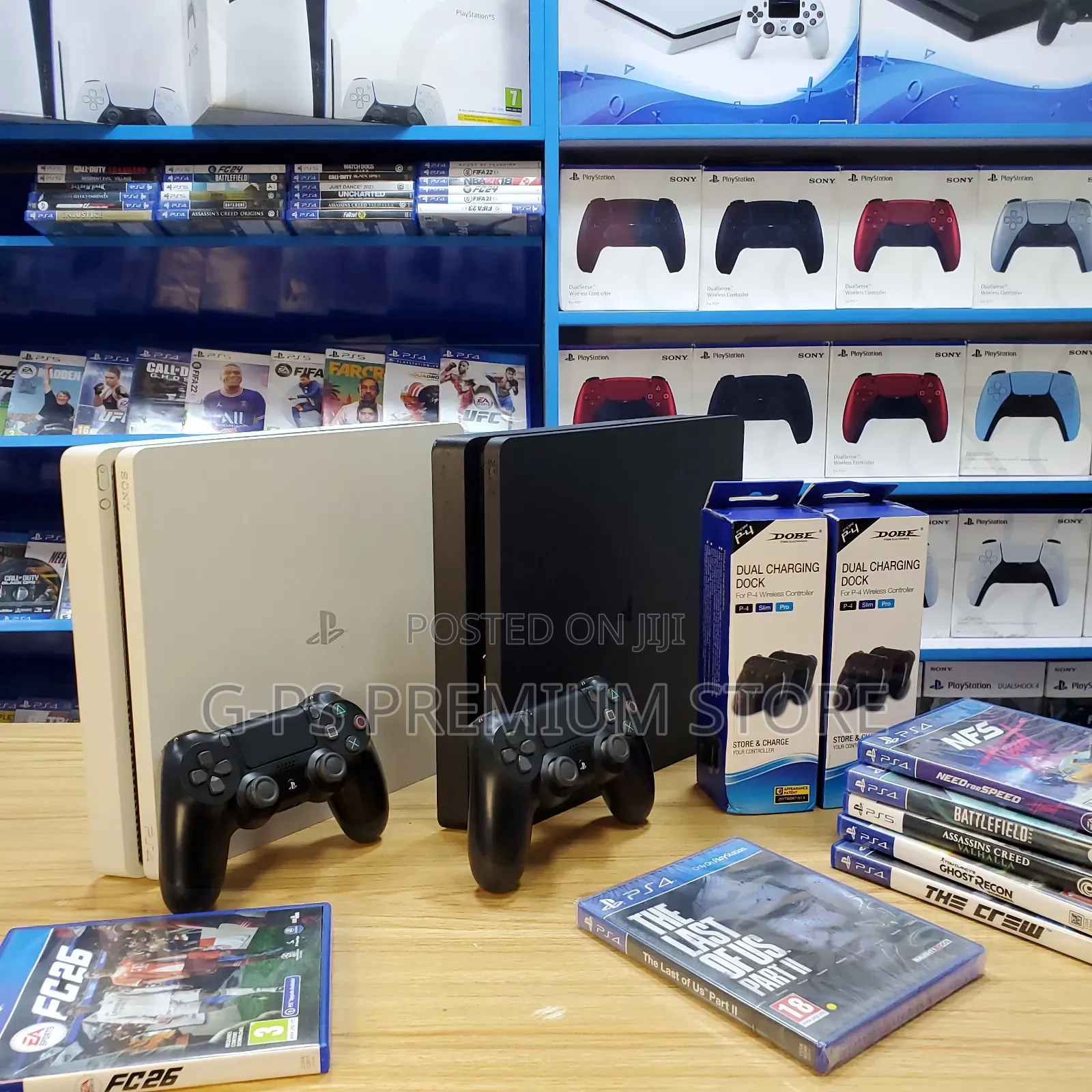 PS4 Slim | 6 ጌሞች የተጫኑበት | ኦሪጅናል Joystick | ዋስትና