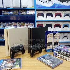 PS4 Slim | 6 ጌሞች የተጫኑበት | ኦሪጅናል Joystick | ዋስትና