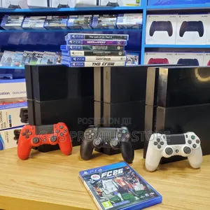 PS4 Fat | 6 ጌሞች የተጫኑበት | ኦሪጅናል Joystick | ዋስትና