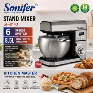Sonifer Stand Mixer SF-8143 –8.5 Liter 