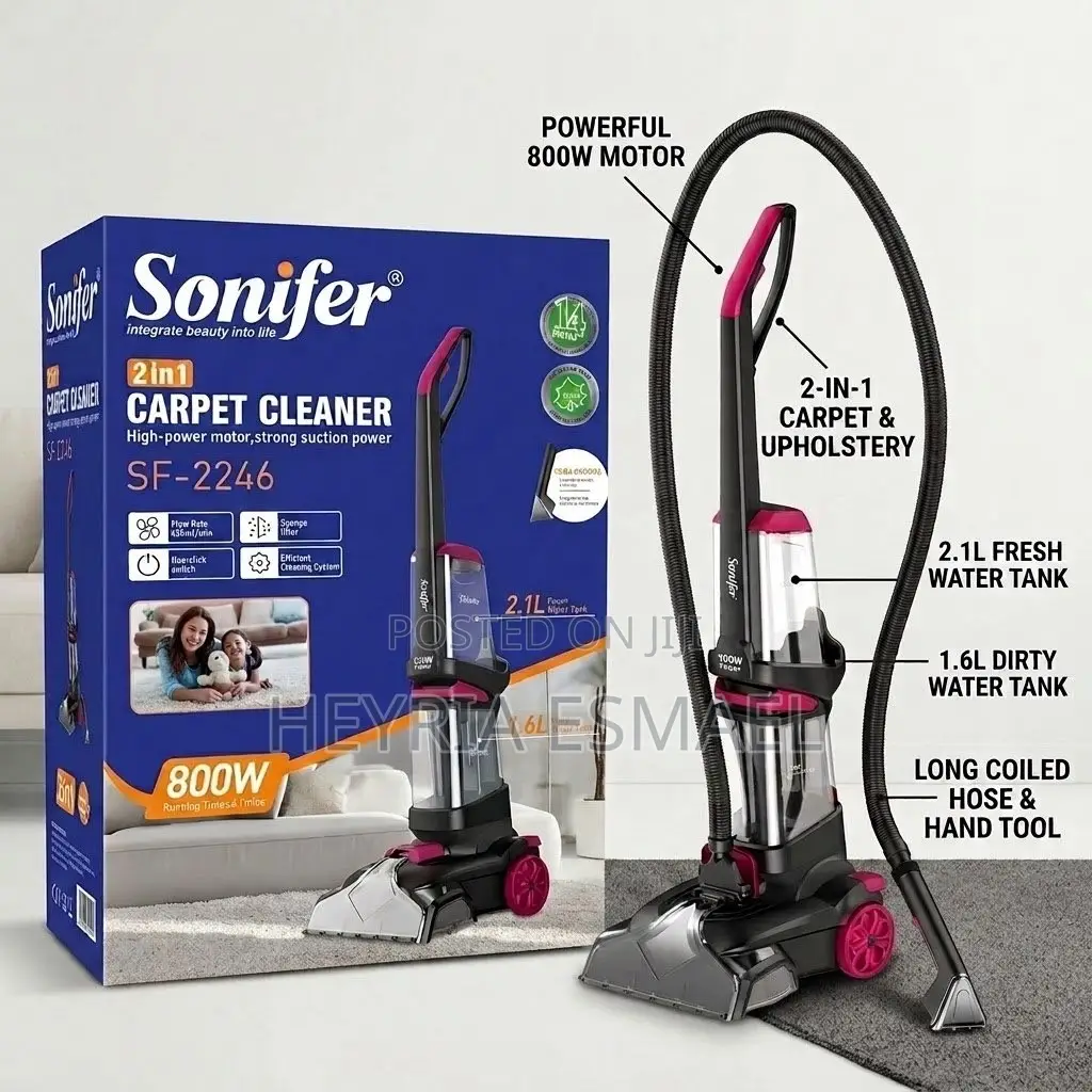Sonifer 2-in-1 Carpet Cleaner Upholstery Washer (800W) –
