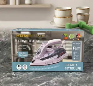 Hometime 2200W Ceramic Coating Steam Iron (Model: EL-2061)