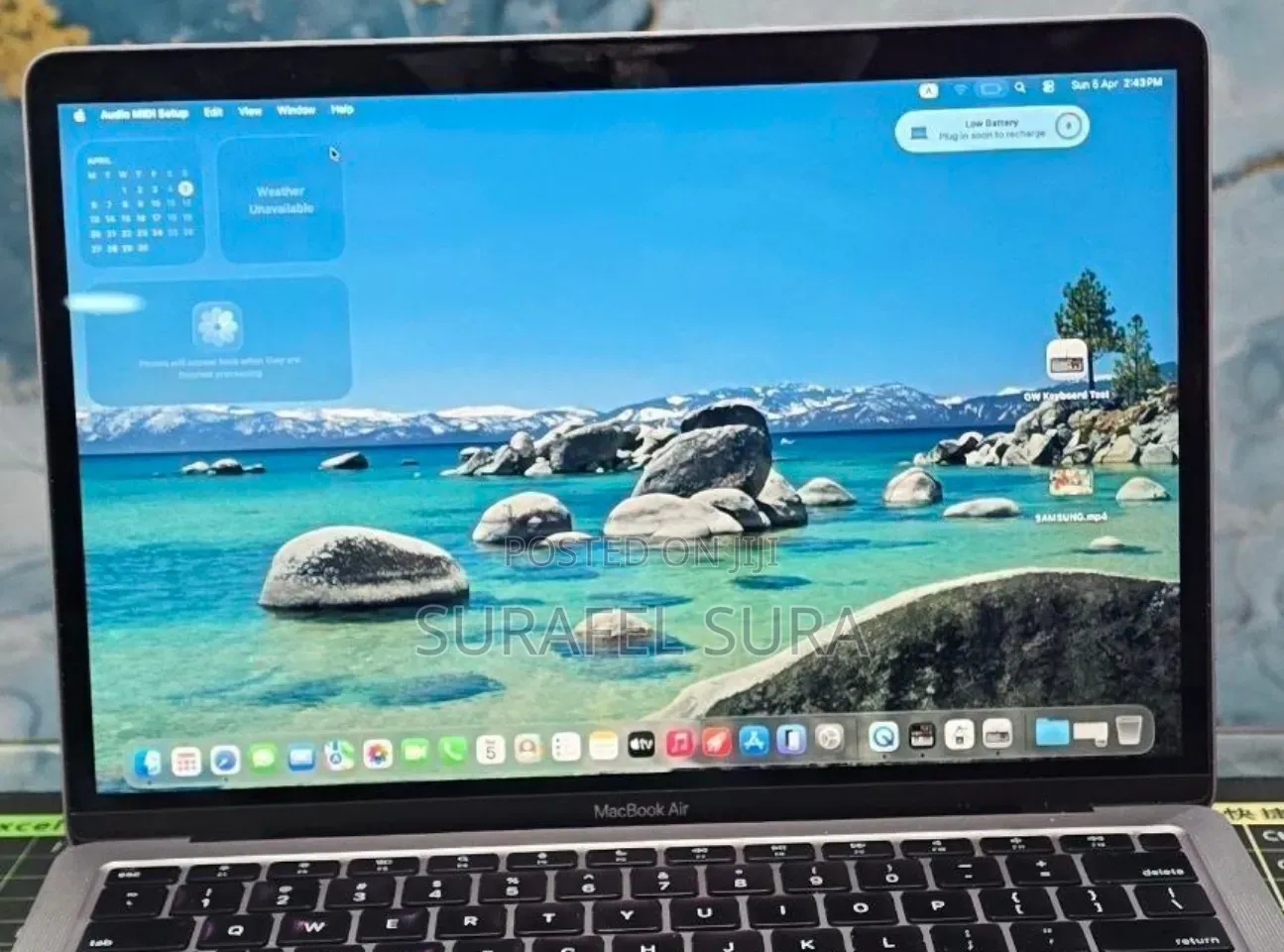 New Laptop Apple MacBook Air 2020 M1 8GB Apple M1 SSD 256GB