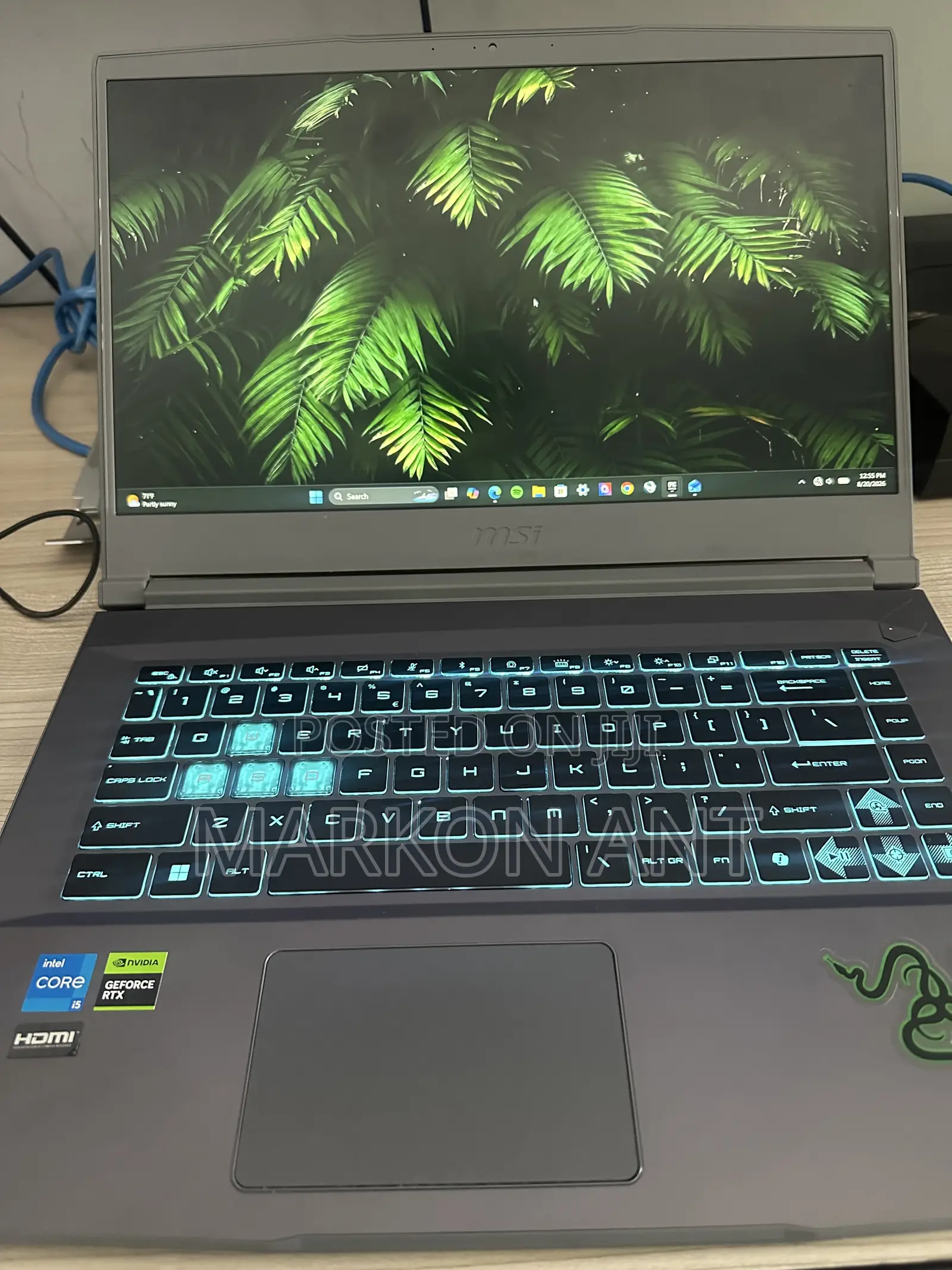 New Laptop MSI GF75 Thin 16GB Intel Core i5 SSD 512GB